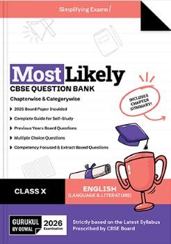 Gurukul By Oswal English Language & Literature Most Likely Question Bank CBSE Class 10 for 2026 Exam